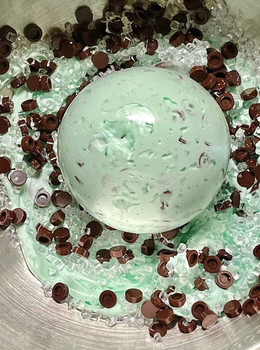 Handmade  Mint Chocolate Slime Stress Ball Fidget Toy